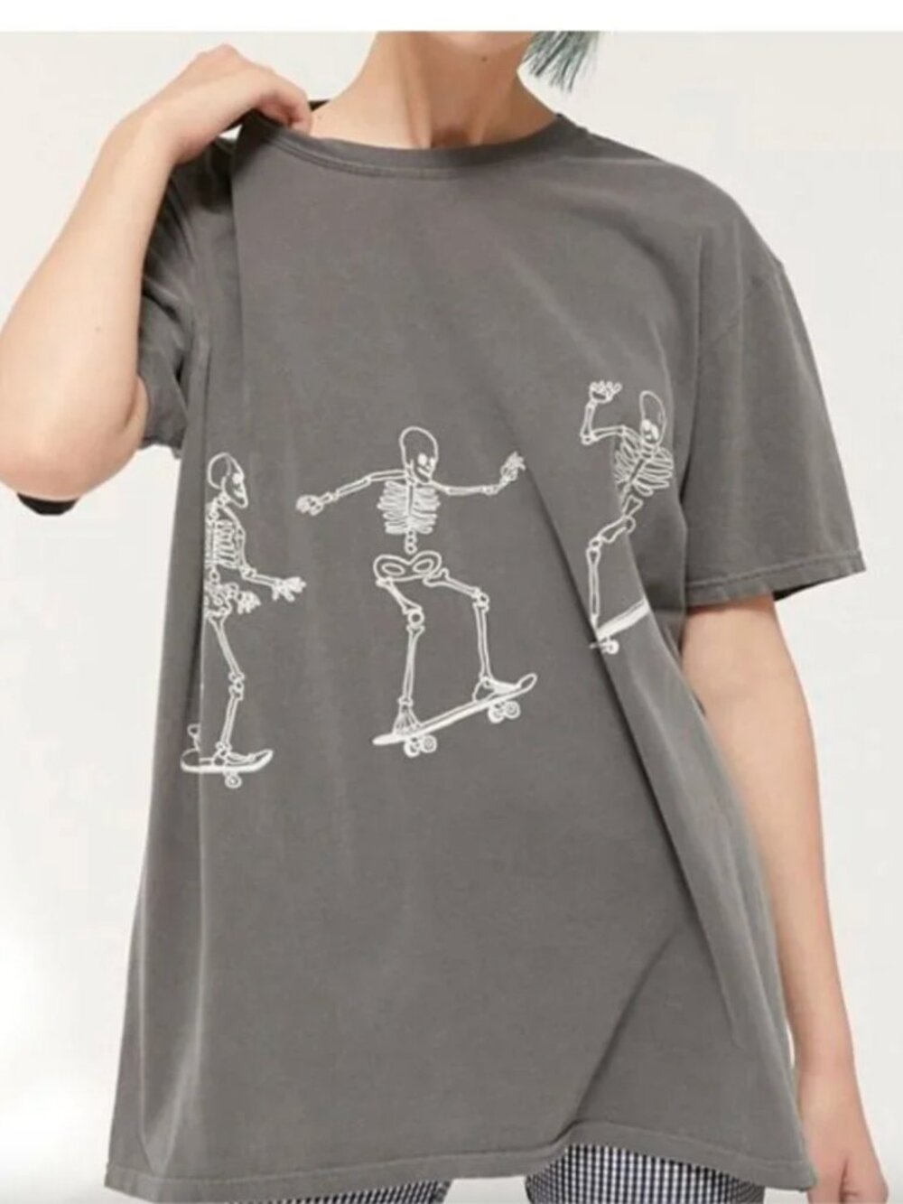 Project Social T Urban Outfitters Skateboard Skeleton T-Shirt – One Size